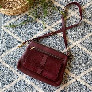 Fossil Burgundy Crossbody Bag